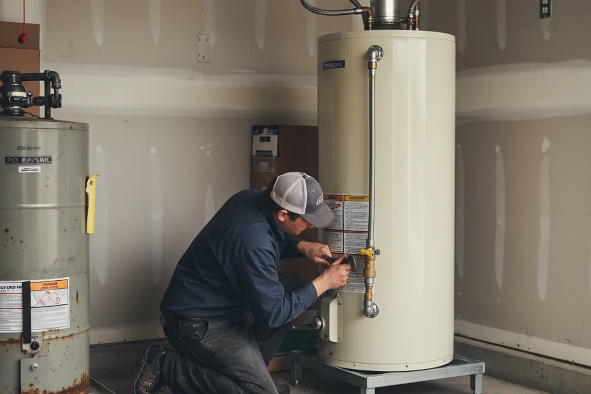Water heater and shutoff valve replacement in Heath Springs